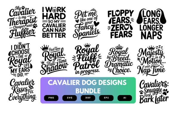 Cavalier King Charles Spaniel SVG Bundle: A Designer's Take