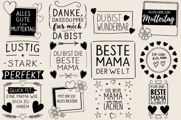 Mama SVG German Sayings: A Designer's Plotter File Review