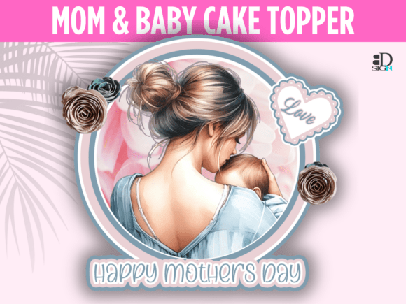 Mom Baby Love Blue Pink Cake Topper: An Honest Design Review