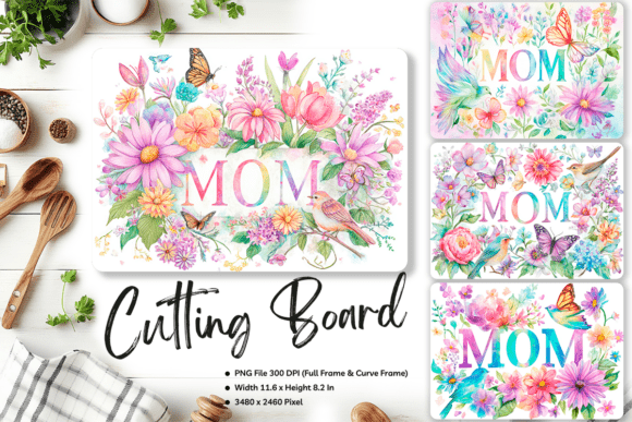 MOM Flower Cutting Board Mother’s Day Design Review