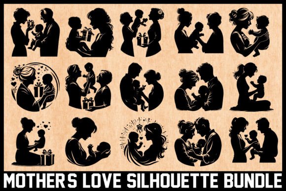 Mother’s Love Silhouette Vector Bundle: A Designer’s Review