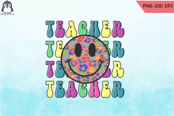 Retro Teacher Mom Teacher PNG