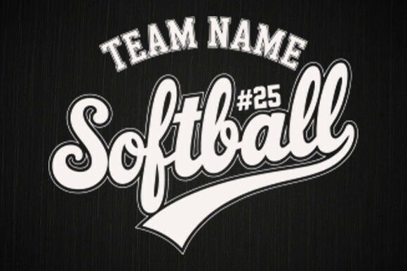 Softball Team Template, Retro Softball