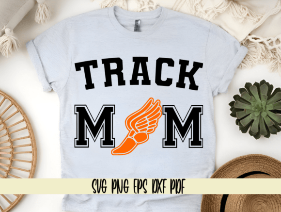 Track Mom Varsity Font with Winged Shoe Review