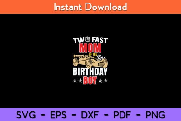 Two Fast Birthday Racing Car Mom Design Review